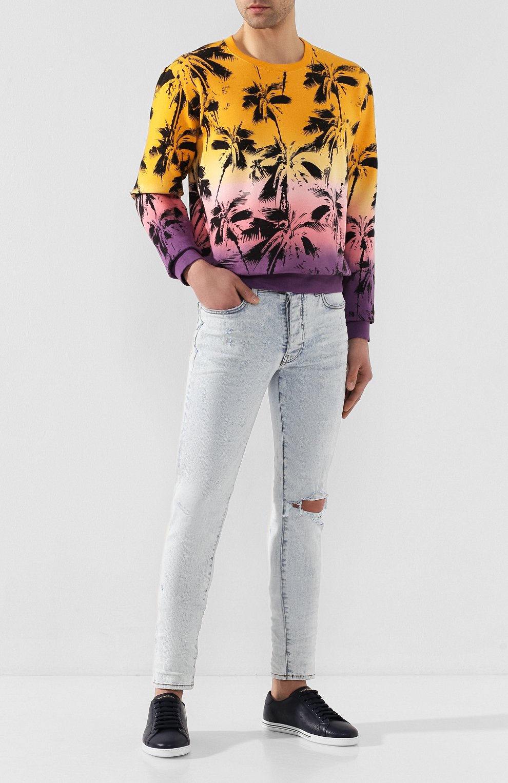 Кожаные кеды saint tropez DOLCE & GABBANA, арт. CS1735/A8L37, фото 2