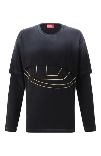 Мужская хлопковый лонгслив DIESEL, арт. A16133/0KNAQ