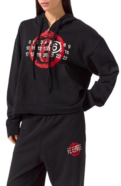 Хлопковое худи MM6, арт. S62GU0136/M25014, фото 3