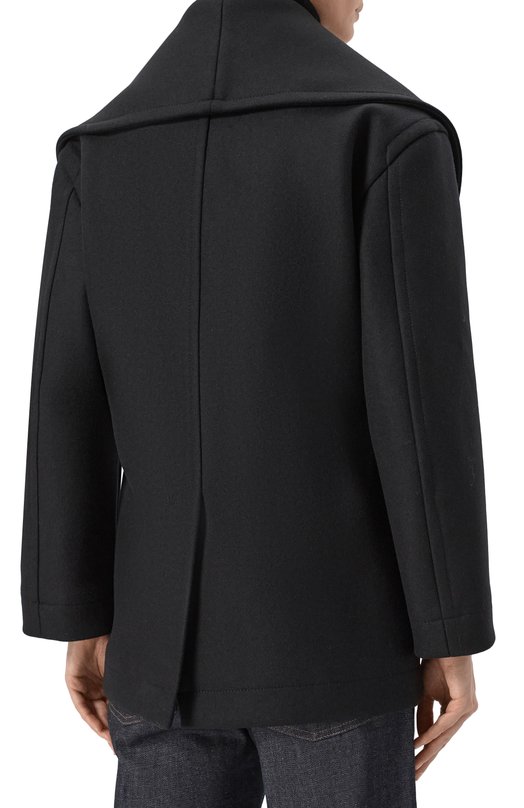 Шерстяное полупальто Bottega Veneta 834985/V00X0 Чёрный  834985/V00X0 Фото 4