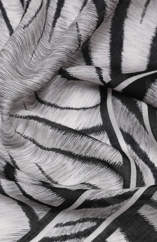 Палантин из кашемира и шелка Leonard Paris Серый, фото 3