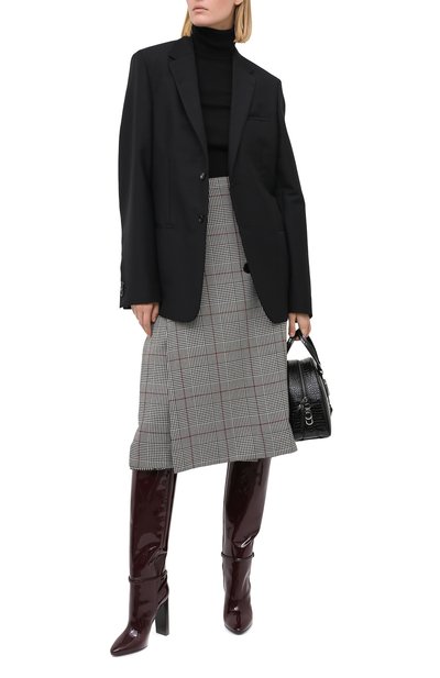 Кожаные сапоги 76 SAINT LAURENT, арт. 633727/1TV00, фото 2