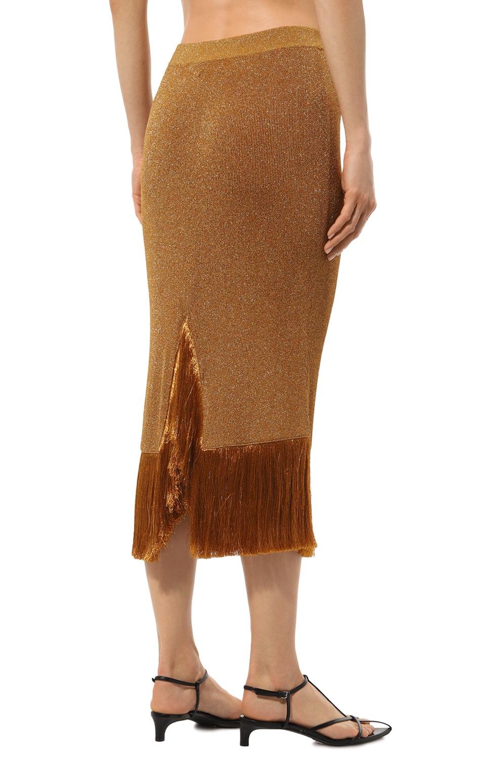 Юбка из вискозы BOTTEGA VENETA, арт. 739163V2TE0 8480, фото 4