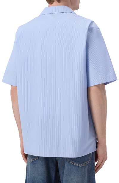 Хлопковая рубашка GUCCI голубого цвета по цене 140500 руб., арт. 794907/ZAJWW, фото 4 Хлопковая рубашка GUCCI, арт. 794907/ZAJWW, фото 4