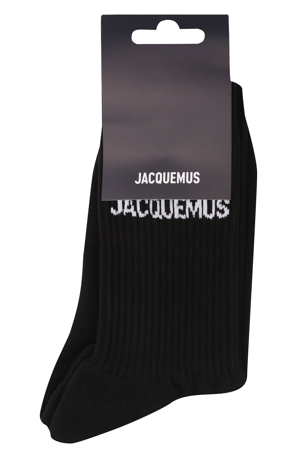 Хлопковые носки JACQUEMUS черного цвета по цене 3080 руб., арт. 213AC003-5000, фото 1 Хлопковые носки JACQUEMUS, арт. 213AC003-5000, фото 1