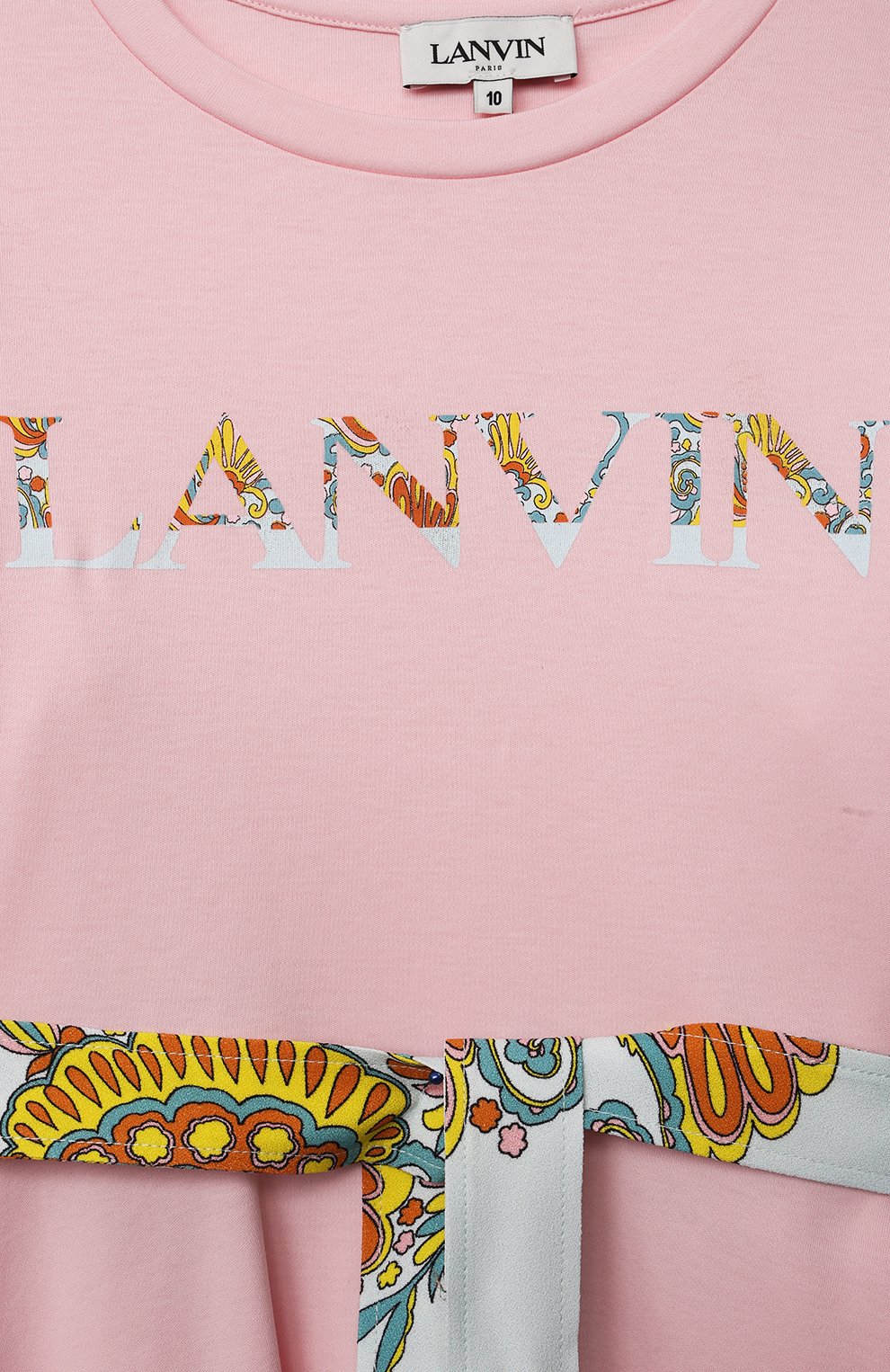 Хлопковое платье LANVIN розового цвета по цене 19950 руб., арт. N12012, фото 3 Хлопковое платье LANVIN, арт. N12012, фото 3