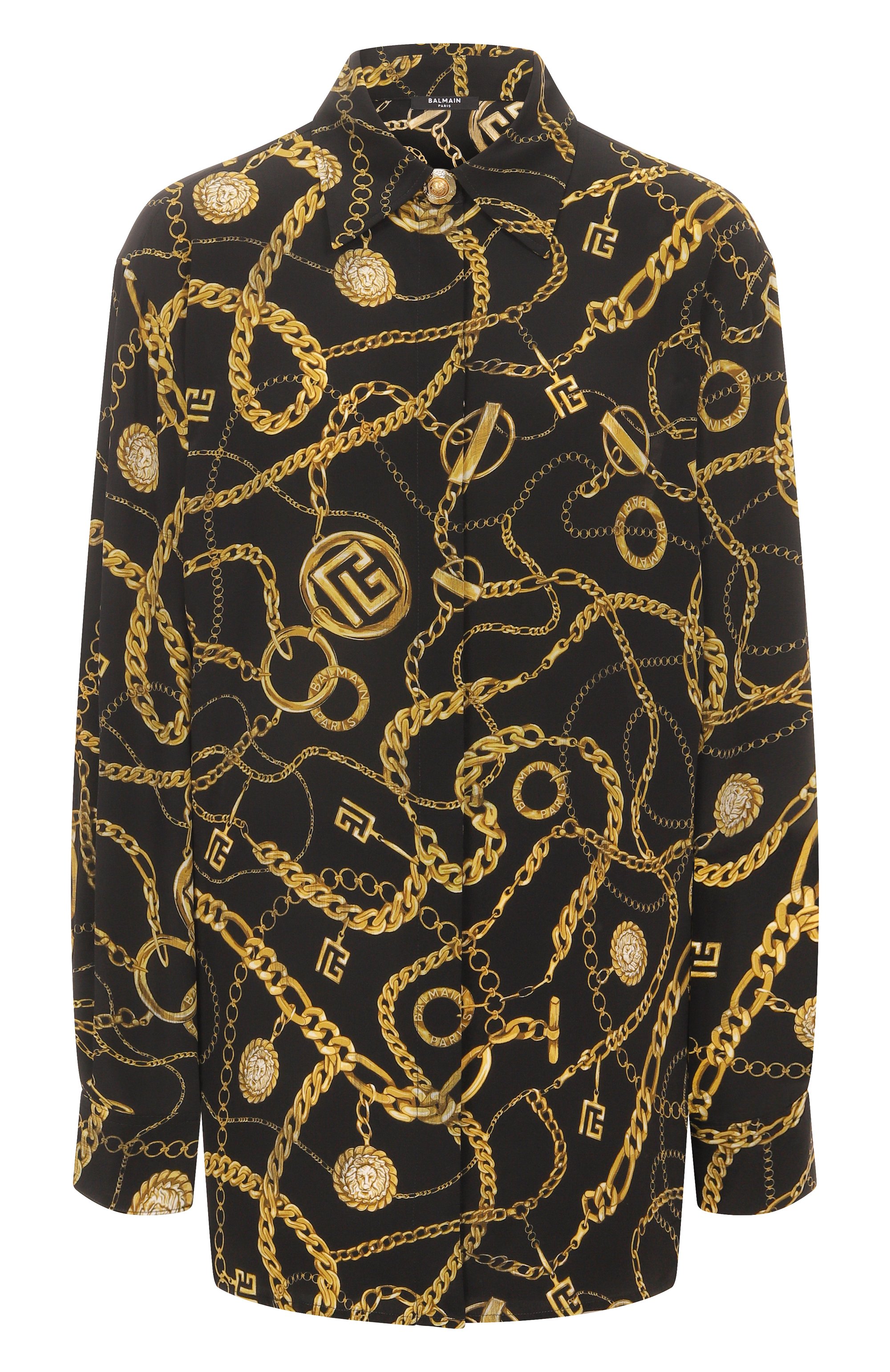 Шелковая рубашка BALMAIN, арт. FF1HS435/SF00, фото 1