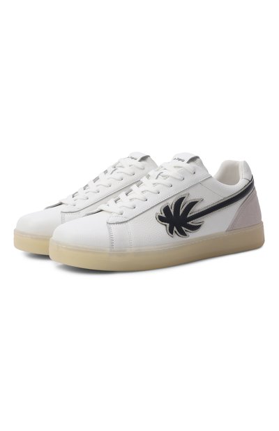 Мужские кожаные кеды palm tennis PALM ANGELS, арт. PMIA111S26LEA002