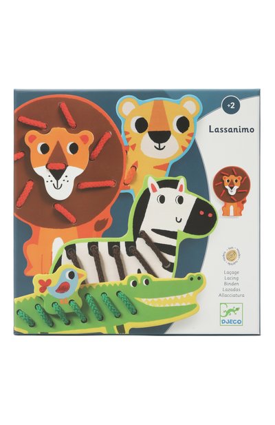 Игрушка-шнуровка дикие животные DJECO, арт. 01683/18