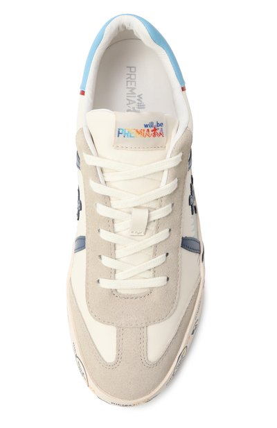 Кожаные кеды andy PREMIATA WILL BE кремового цвета по цене 21100 руб., арт. 28179412/ANDY/36-40, фото 4 Кожаные кеды andy PREMIATA WILL BE, арт. 28179412/ANDY/36-40, фото 4