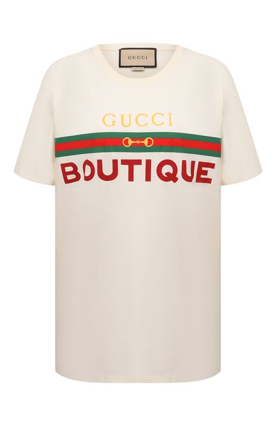 Хлопковая футболка GUCCI, арт. 615044/XJCKY, фото 1