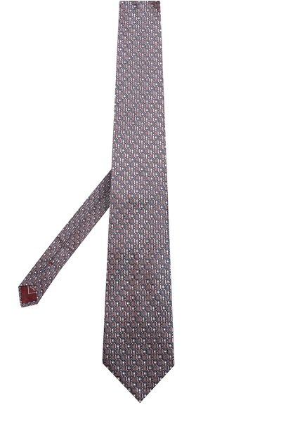 Шелковый галстук с узором BRIONI разноцветного цвета по цене 29950 руб., арт. 062I/0640J, фото 2 Шелковый галстук с узором BRIONI, арт. 062I/0640J, фото 2