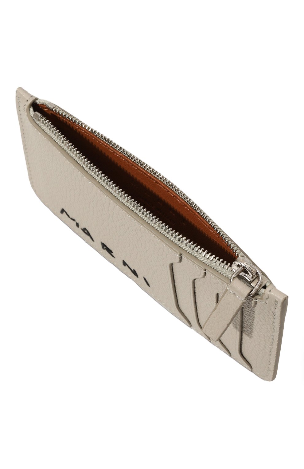 Кожаный футляр для кредитных карт MARNI светло-серого цвета по цене 39650 руб., арт. PFM00111U2/P6533, фото 3 Кожаный футляр для кредитных карт MARNI, арт. PFM00111U2/P6533, фото 3