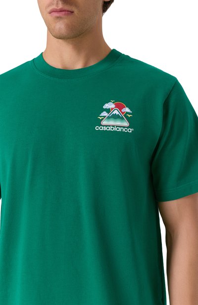 Хлопковая футболка CASABLANCA, арт. MPF25-JTS-001-06, фото 5