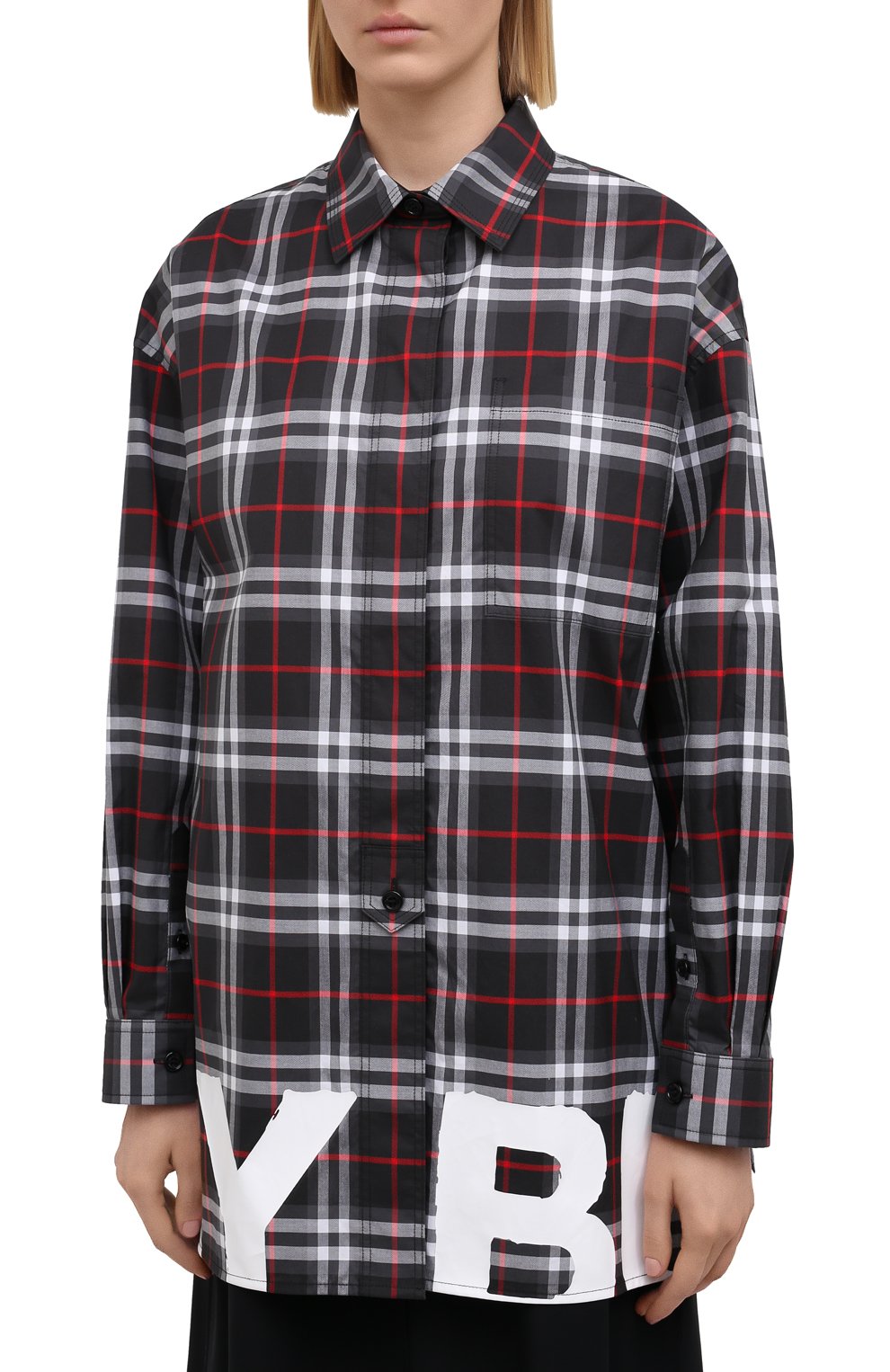 Хлопковая рубашка BURBERRY, арт. 8038144, фото 3