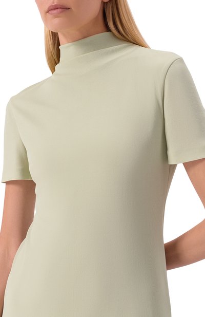 Платье из вискозы JIL SANDER зеленого цвета по цене 184000 руб., арт. J04CT0111/J65016, фото 4 Платье из вискозы JIL SANDER, арт. J04CT0111/J65016, фото 4
