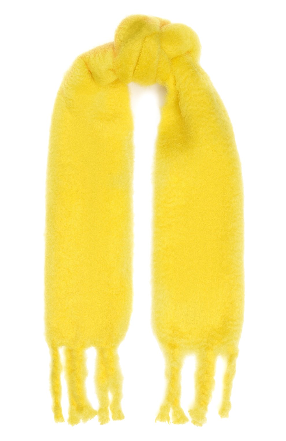 Шерстяной шарф LOEWE желтого цвета по цене 39600 руб., арт. 929.29.414, фото 1 Шерстяной шарф LOEWE, арт. 929.29.414, фото 1