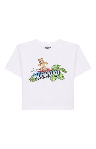 Хлопковая футболка MOSCHINO, арт. HUM05K/LAA23_001