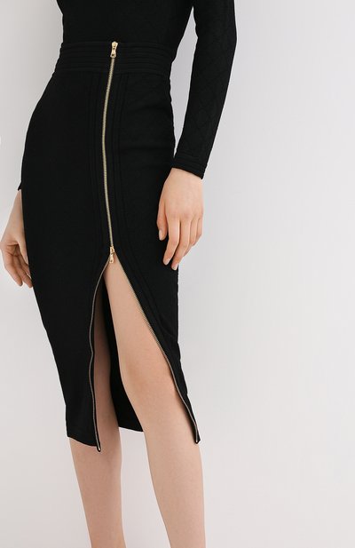 Юбка из вискозы BALMAIN, арт. UF14478/K110, фото 3
