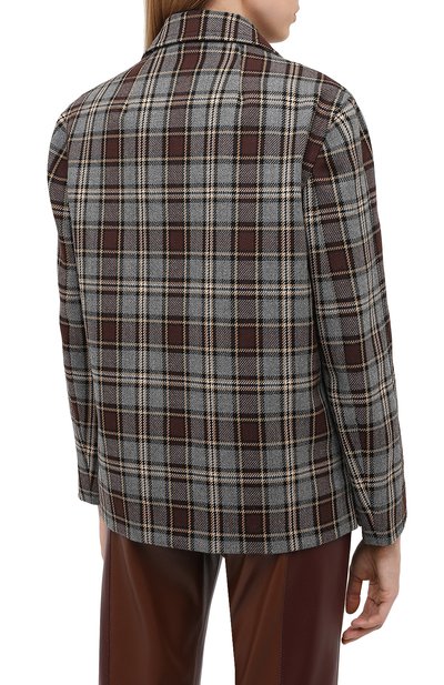 Шерстяной жакет DRIES VAN NOTEN серого цвета по цене 127500 руб., арт. 202-30510-1037, фото 5 Шерстяной жакет DRIES VAN NOTEN, арт. 202-30510-1037, фото 5
