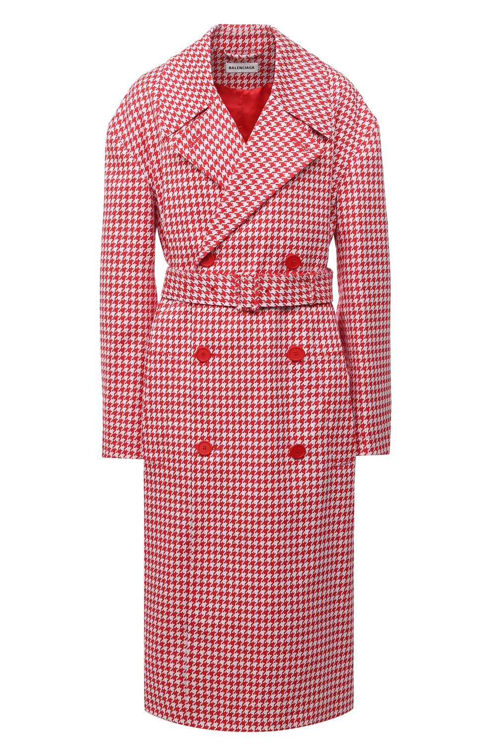 Пальто BALENCIAGA красного цвета по цене 213500 руб., арт. 626569/TIP05, фото 1 Пальто BALENCIAGA, арт. 626569/TIP05, фото 1