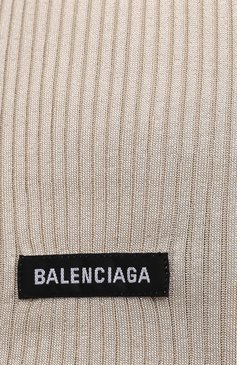 Женский пуловер BALENCIAGA бежевого цвета, арт. 678565/T6193 | Фото 5 (Материал внешний: Синтетический материал; Длина (для топов): Стандартные; Рукава: Длинные; Женское Кросс-КТ: Пуловер-одежда; Стили: Кэжуэл; Региональные ограничения белый список (Axapta Mercury): RU; Материал сплава: Проставлено; Драгоценные камни: Проставлено)