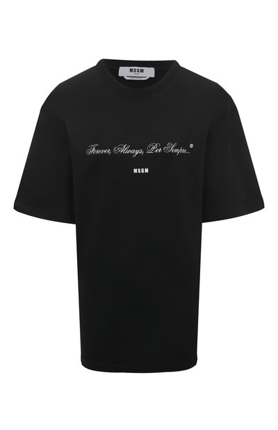 Женская хлопковая футболка MSGM, арт. 3442MDM125/237002