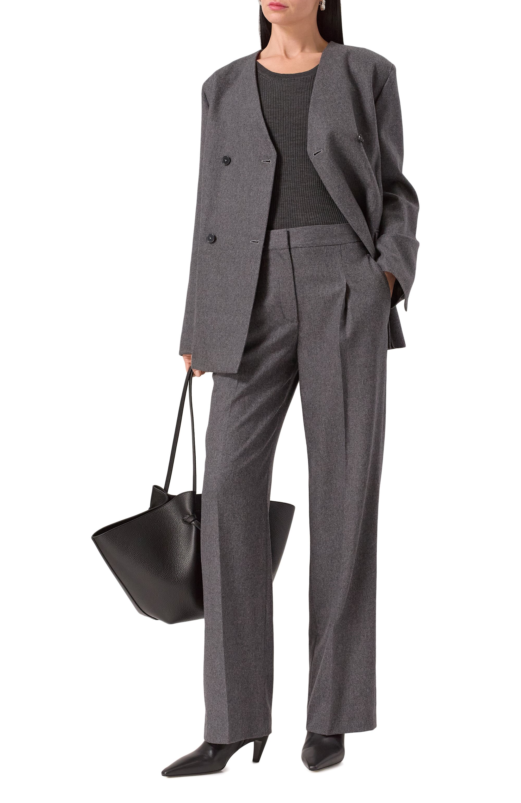 Брюки из шерсти и кашемира LOULOU DE SAISON, арт. JUN0, фото 2