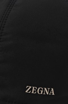Мужская бейсболка ZEGNA темно-синего цвета, арт. E8I00H/B4A | Фото 4 (Материал сплава: Проставлено; Материал: Текстиль, Синтетический материал; Нос: Не проставлено)