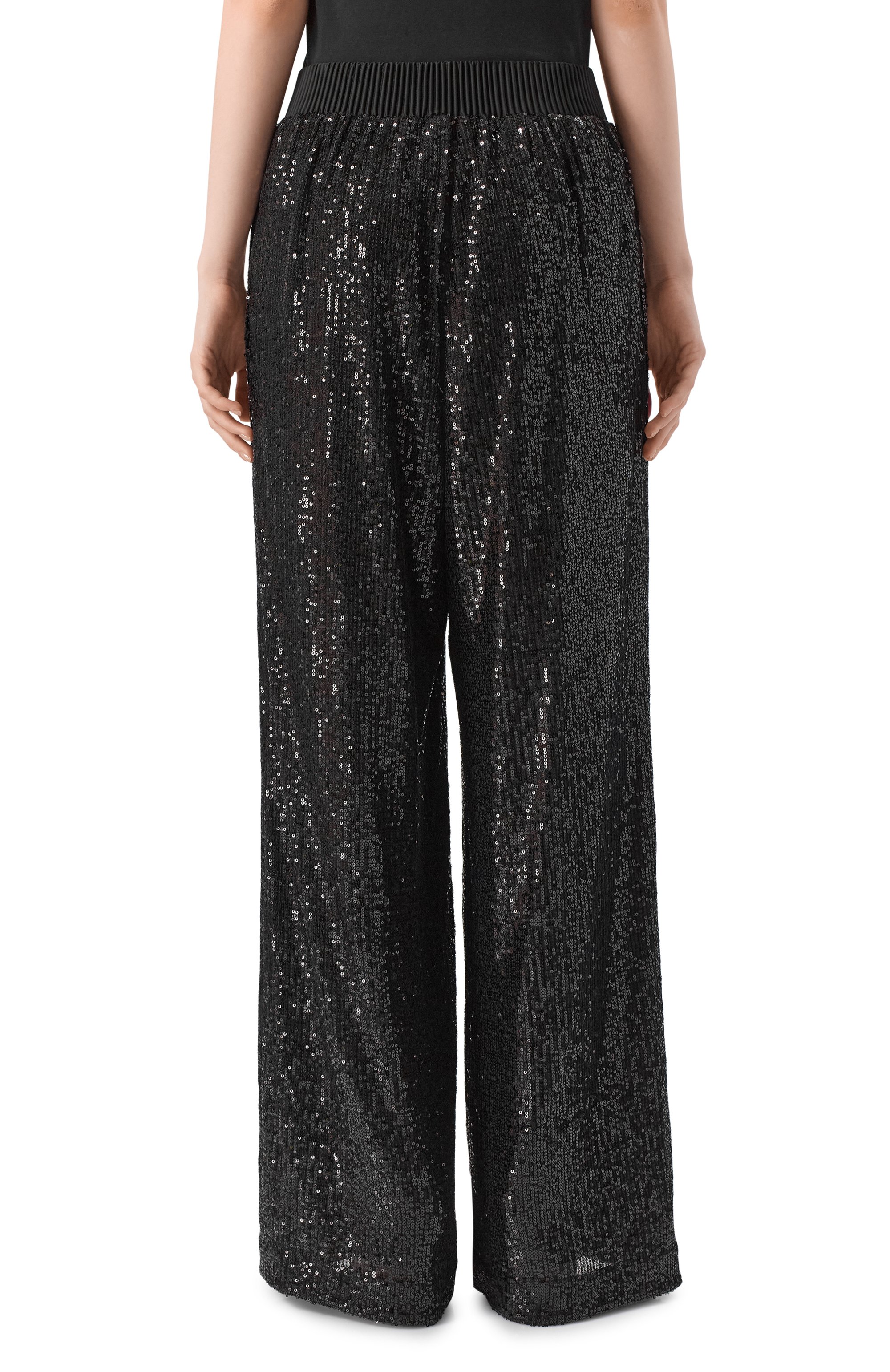 Брюки с отделкой пайетками BOSS ORANGE, арт. 50548327, фото 4