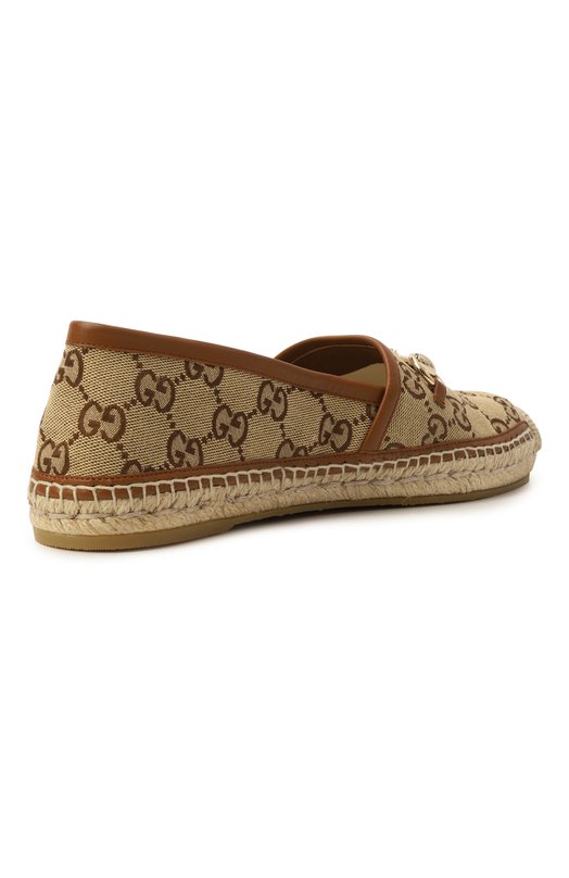 Текстильные эспадрильи Gucci 817244/9SF40 Бежевый  817244/9SF40 Фото 5