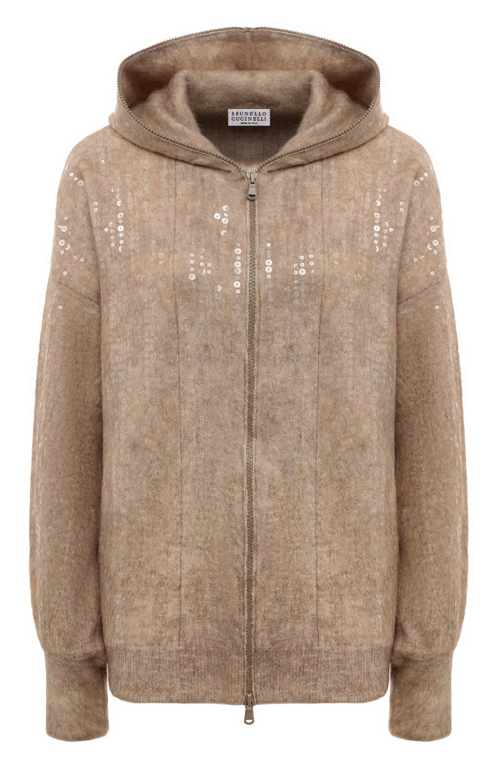 Толстовка из шерсти и шелка BRUNELLO CUCINELLI, арт. MBP143006, фото 1