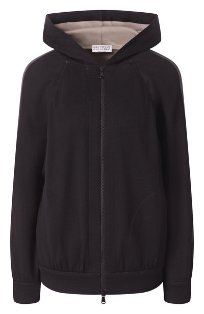 Женский толстовка из хлопка и шелка BRUNELLO CUCINELLI, арт. MD828SM606