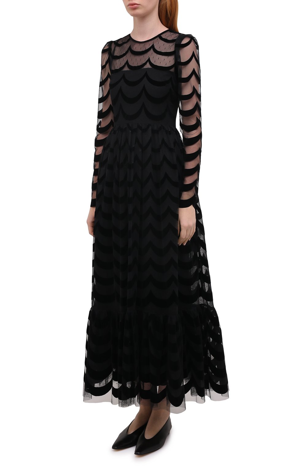 Платье REDVALENTINO черного цвета по цене 104000 руб., арт. UR0VA14X/5KL, фото 3 Платье REDVALENTINO, арт. UR0VA14X/5KL, фото 3