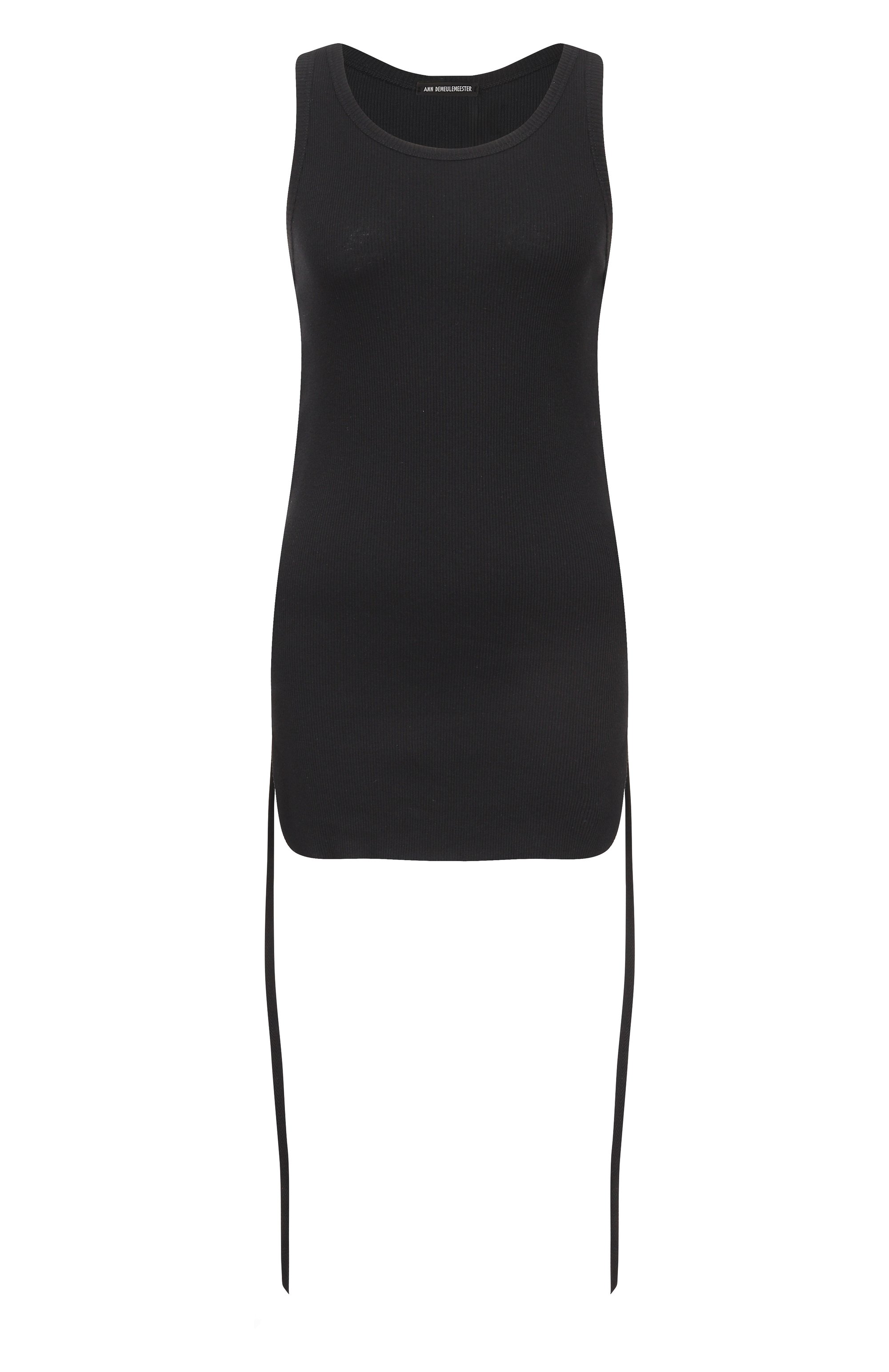 Хлопковая майка ANN DEMEULEMEESTER черного цвета по цене 32800 руб., арт. B0011982/FA659, фото 1 Хлопковая майка ANN DEMEULEMEESTER, арт. B0011982/FA659, фото 1