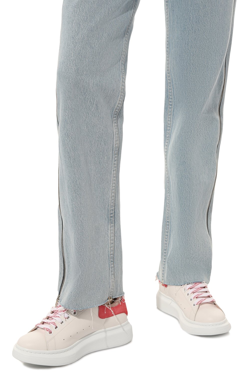 Кожаные кеды oversized ALEXANDER MCQUEEN, арт. 697103/WIBNH9889, фото 3