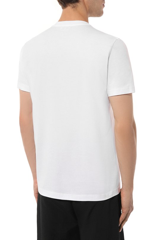 Хлопковая футболка Diesel A12501/0GRAI Белый  A12501/0GRAI Фото 4