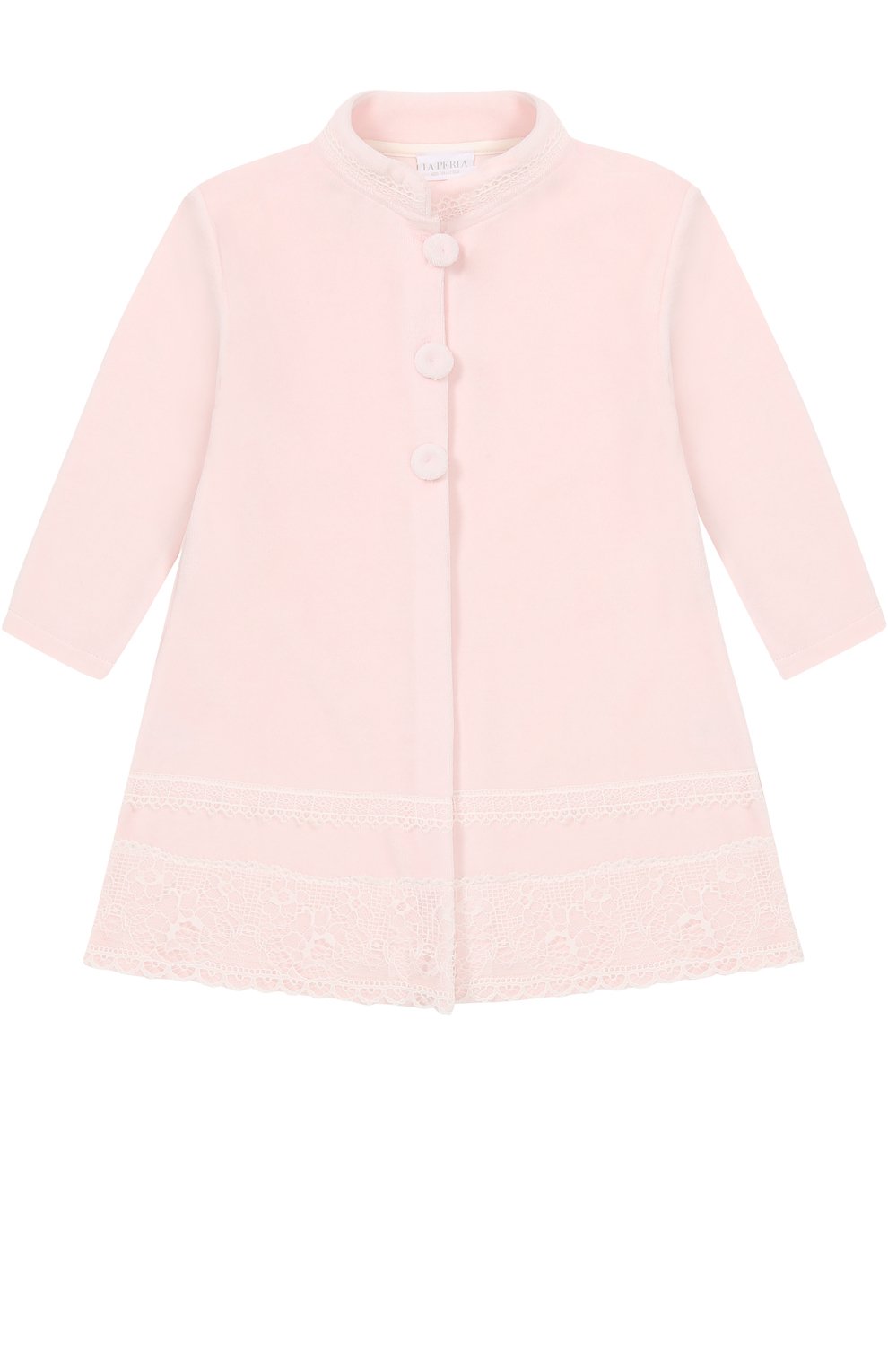 Хлопковый халат с кружевной отделкой LA PERLA, арт. 54750/2A-6A, фото 1