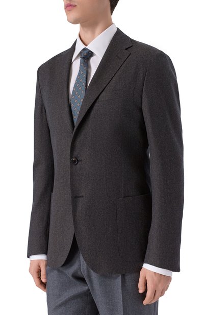 Шерстяной пиджак CORNELIANI, арт. 26X007-2618400_1, фото 4
