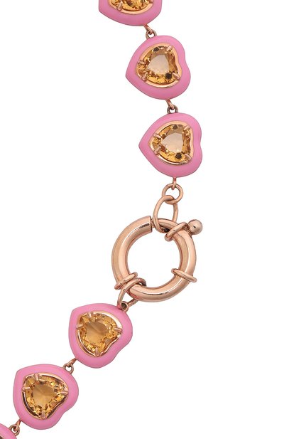 Ожерелье с сердцами из цитрина MOONKA, арт. crg-nl5-ctr, фото 4