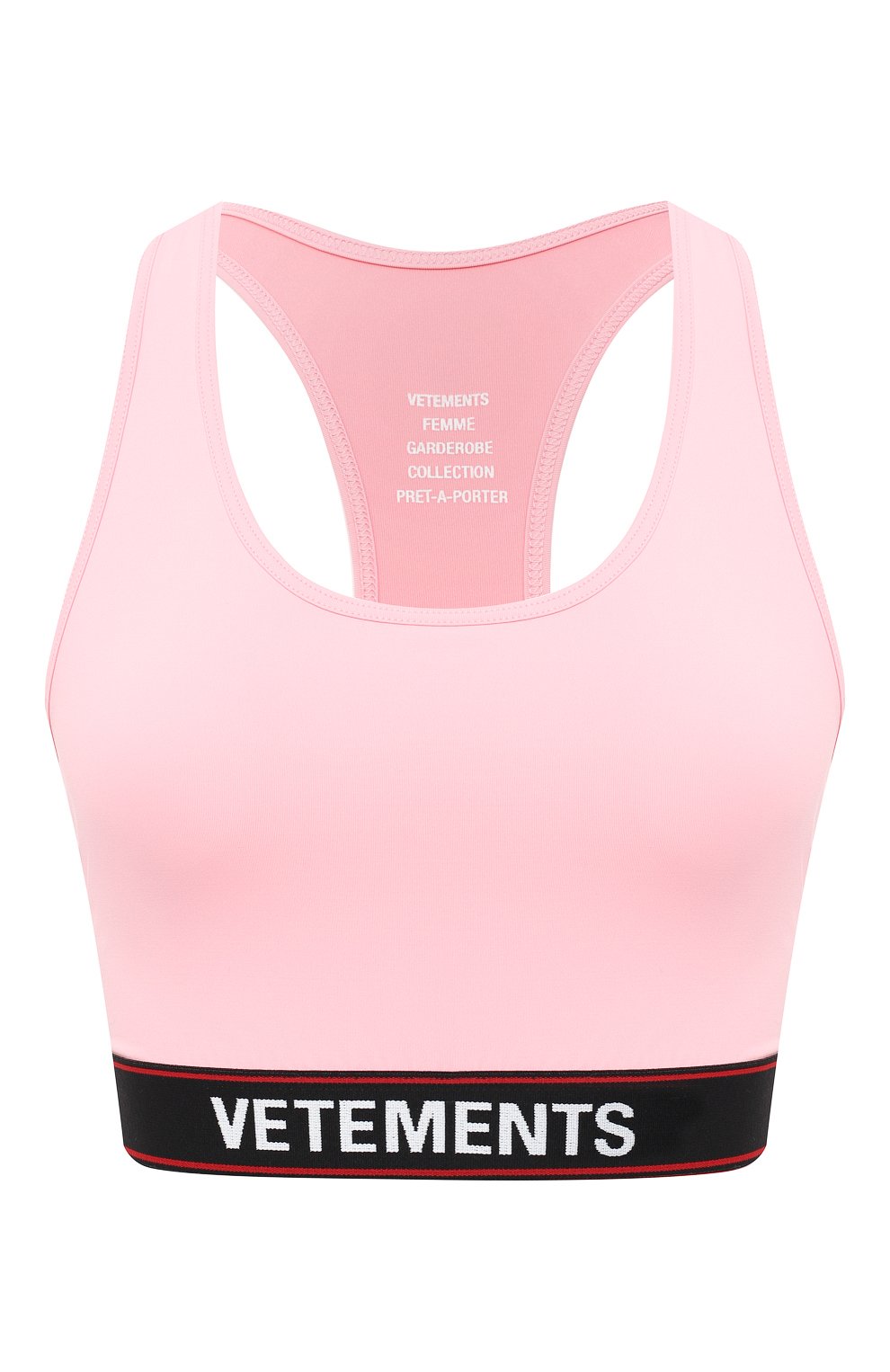 Топ VETEMENTS розового цвета по цене 31100 руб., арт. WE51T0100P 1332/BABY PINK, фото 1 Топ VETEMENTS, арт. WE51T0100P 1332/BABY PINK, фото 1