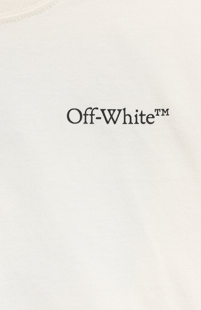 Хлопковый лонгслив OFF-WHITE, арт. 0BAB001F23JER001, фото 3