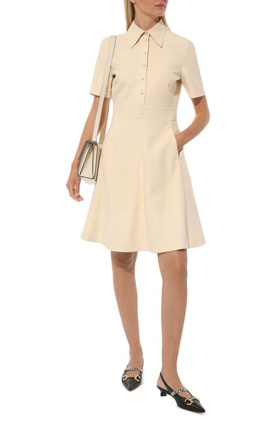 Платье из шелка и шерсти GUCCI, арт. 649568 ZAD88, фото 2