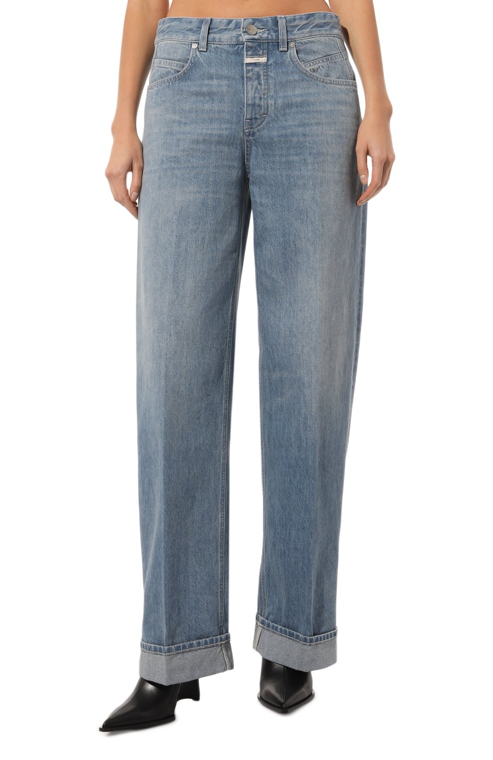 Джинсы CLOSED голубого цвета по цене 33000 руб., арт. C91189-159-47, фото 3 Джинсы CLOSED, арт. C91189-159-47, фото 3