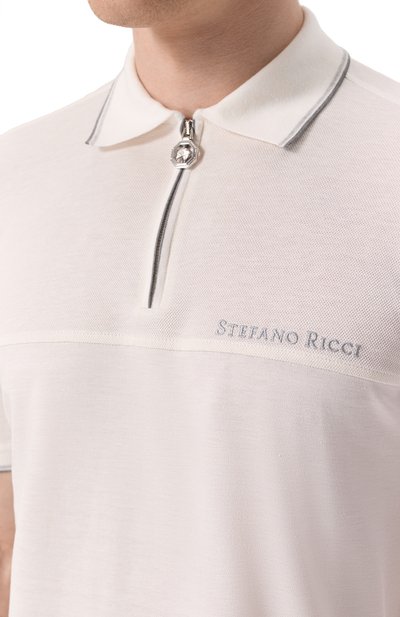 Поло из шелка и льна STEFANO RICCI, арт. K919053P31/T25102, фото 5