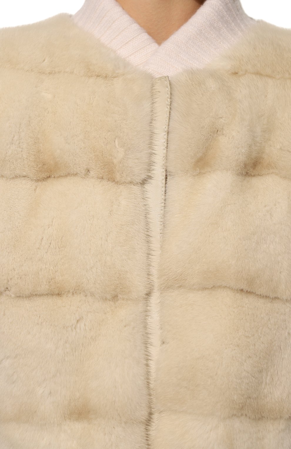Двусторонний жилет из норки и кашемира LORO PIANA, арт. FAE6329, фото 5