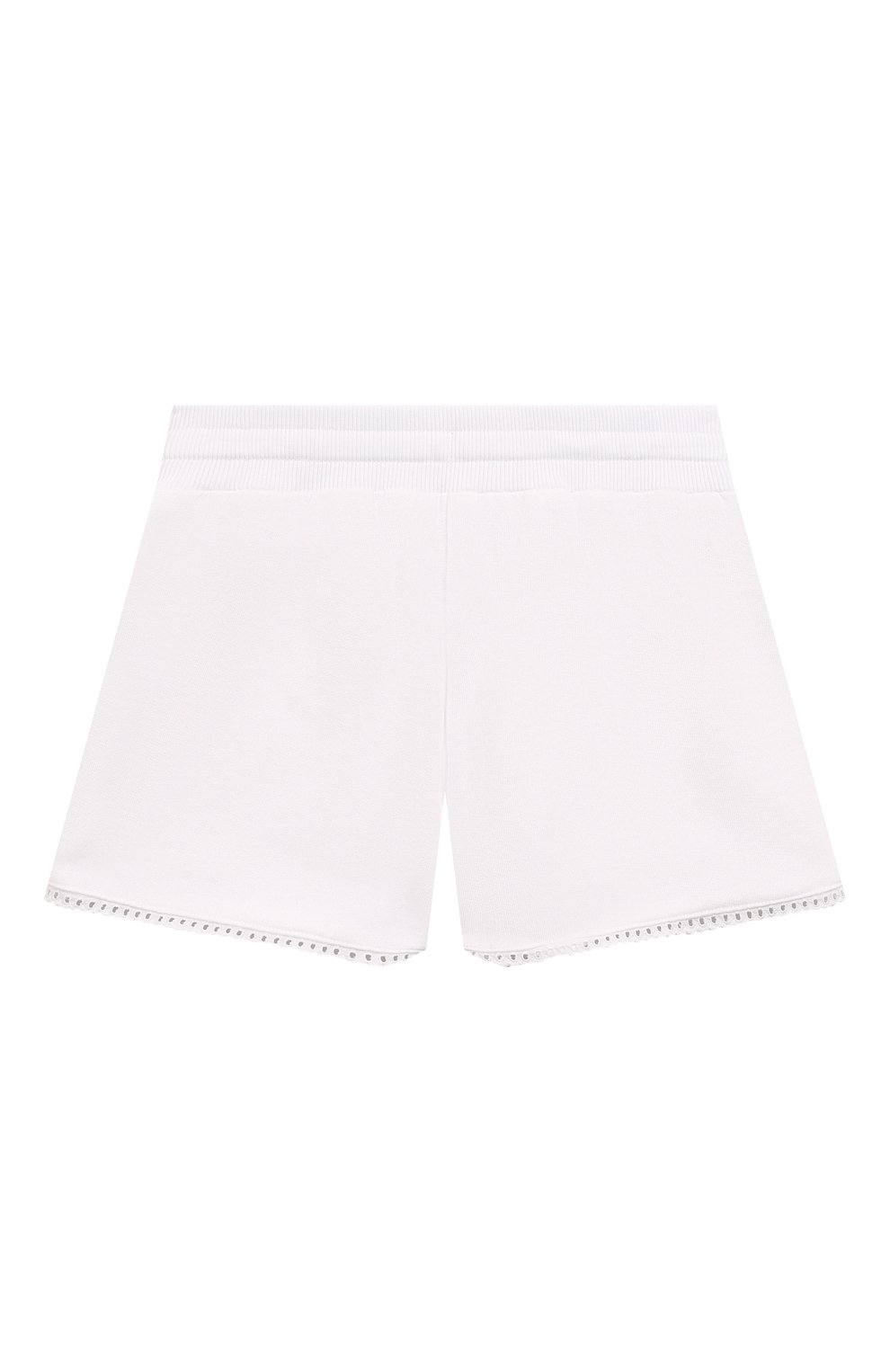 Хлопковые шорты DOLCE & GABBANA белого цвета по цене 24900 руб., арт. L5JQ0C/G7NX0, фото 2 Хлопковые шорты DOLCE & GABBANA, арт. L5JQ0C/G7NX0, фото 2