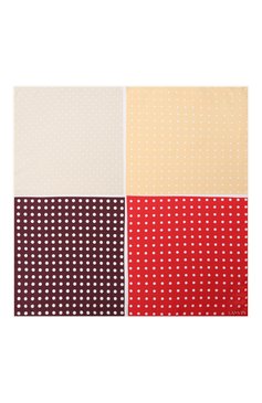 Мужской шелк�овый платок LANVIN красного цвета, арт. 3806/HANDKERCHIEF | Фото 3 (Материал: Шелк, Текстиль; Нос: Не проставлено)