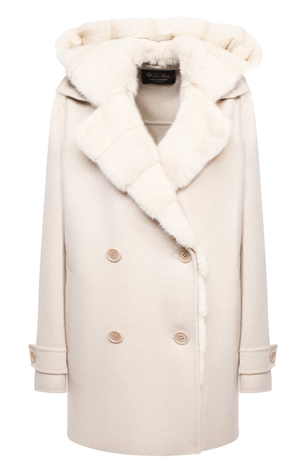Кашемировое пальто с мехом норки LORO PIANA, арт. FAL2213, фото 1