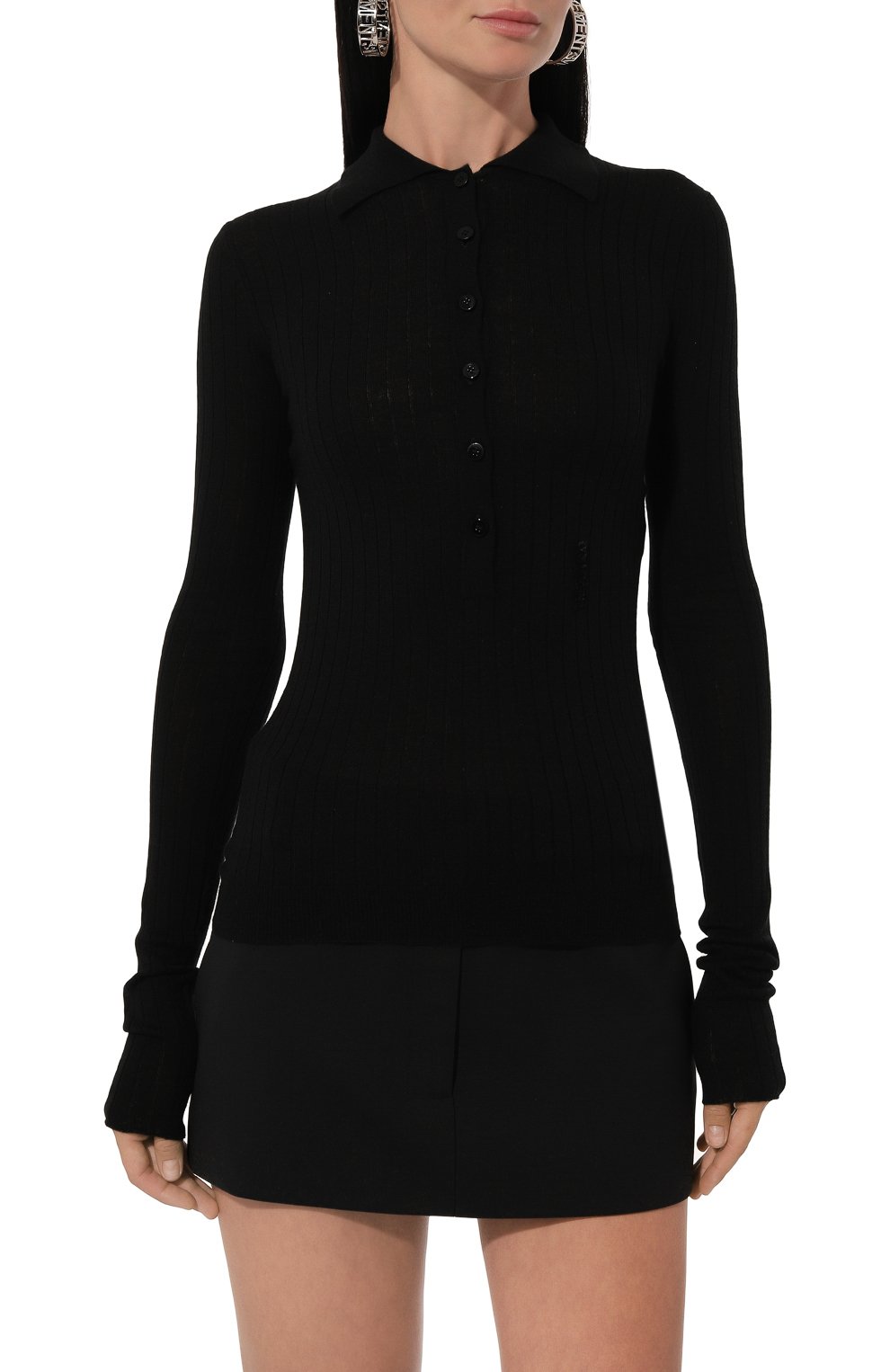 Кашемировое поло THE ATTICO, арт. 248WCK112, фото 3